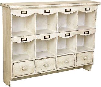 Wanderlust Deco Estanter&iacute;a de madera beige 99,5x21,5x75h cm