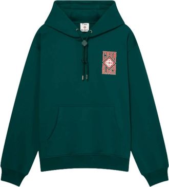 Casablanca Hoodies, male, Green, Size: S Hoodie Gothic Logo