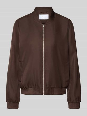 Vila Bomberjacke mit Eingrifftaschen Modell PAPAYA in Dunkelbraun, Gr&ouml;&szlig;e 34