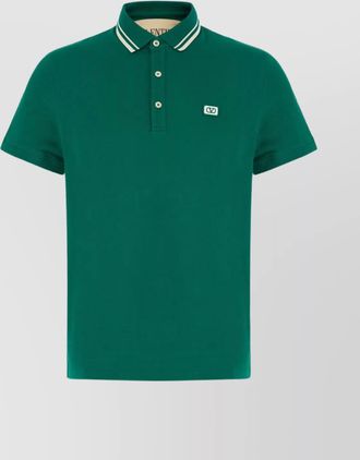 Valentino Garavani short sleeves piquet polo shirt
