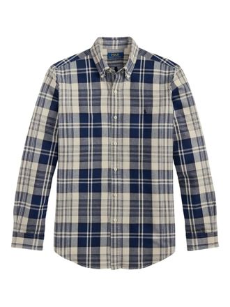 Polo Ralph Lauren Camicia Oxford a quadri - Blu