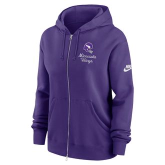 Nike Minnesota Vikings Phoenix Rewind Nike Womens NFL Full-Zip Hoodie in Purple | 01D651LQ9M-AU3
