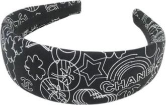 Chanel Pre-owned Accessories, female, Black, Size: ONE SIZE Pre-owned Alice band