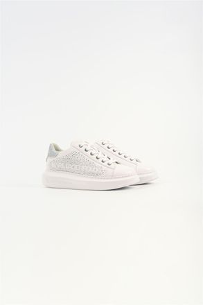 Karl Lagerfeld Kapri Constellatie Leren Dames Witte/Zilveren Sneakers