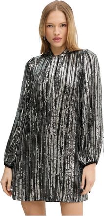 Pinko Mujer, Vestidos, Gris, Talla: S