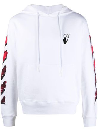 Off-white Felpa con cappuccio Marker Arrows - Bianco