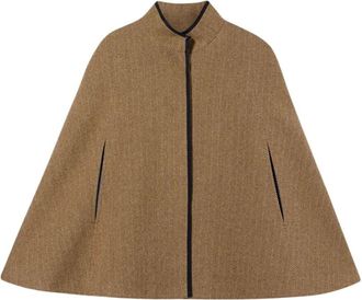Brooks Brothers Abrigo Capa Espiga - Jackets - Mujer - Marr&oacute;n - 3XS