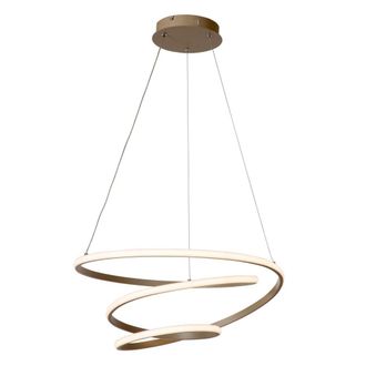 Lucide L&aacute;mpara colgante de aluminio con 1 led integrado, taupe