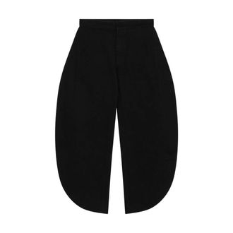 Alaia Petal Pants - Dames - Jeans - Zwart - Maat: 2XS Katoen