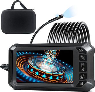 OEM C&aacute;mara De Inspecci&oacute;n Endosc&oacute;pica De 5 M - Pantalla Ips De 5 - Lente Doble Con 6 Led Ajustables - Resistente Al Agua Ip67 De 8 Mm - Tarjeta De 32 Gb In