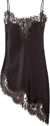 Riani Top asim&eacute;trico de tirantes con encaje - Tops - Mujer - Negro - XS