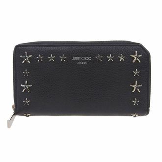 Jimmy Choo London Leather Long Wallet (Bi-Fold) (Pre-Owned)