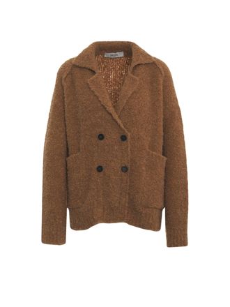 Jucca Alpaca-Blend Double-Breasted Knit Cardigan