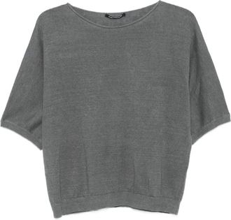 Luisa Cerano Top a maniche corte - Grigio