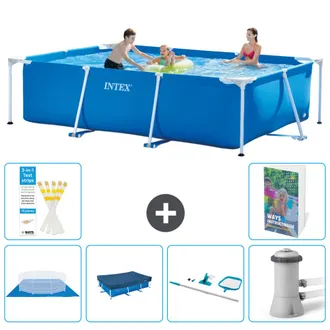 Intex Piscina Con Estructura Rectangular - 300x200x75 Cm - 7-piezas S51