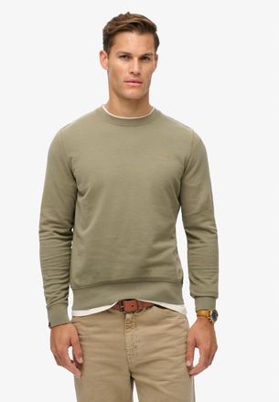 Superdry Sweatshirt SUPERDRY CLASSIC ESSENTIAL SWEATSHIRT, Herren, Gr. XXL, gr&uuml;n (light khaki gr&uuml;n), angeraute Sweatware, Obermaterial: 100% Baumwolle, unifarb