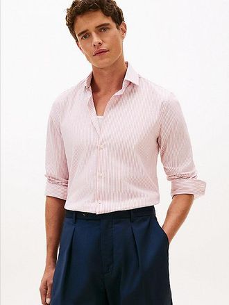 Tommy Hilfiger Smart Casual TH Flex Slim Fit Stripe Shirt