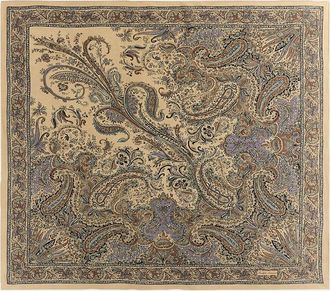 Ralph Lauren Collection Paisley Crepe de Chine Square Scarf