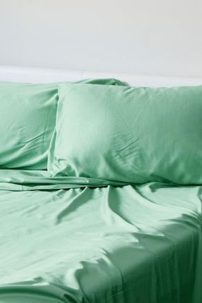 BedVoyage Cooling 100% Viscose Pillowcase Set - Soft, Breathable Comfort in Seaglass at Nordstrom, Size Standard