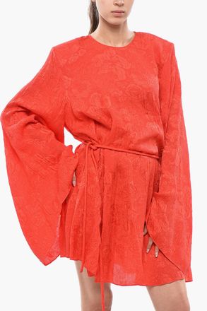 Stella McCartney Tunica DELIA a Motivo Floreale Tono su Tono con Cintura Stella McCartney
