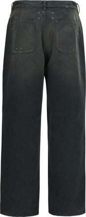 Maison Margiela Mens Gray Cotton Casual Pants