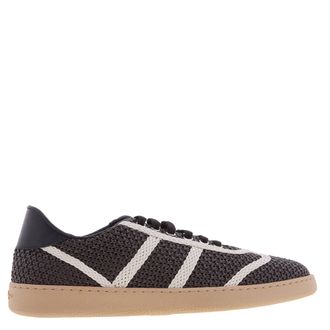 Ferragamo Ferragamo Dillon Woven Knit Low-Top Sneakers, Size 9