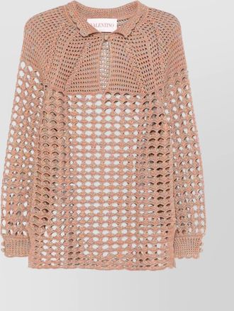 Valentino Garavani knitwear with button detail and high neck