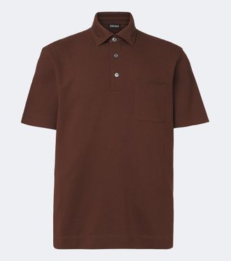 Ermenegildo Zegna Polo de piqu&eacute; de algod&oacute;n