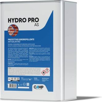 Camp Camp HYDRO PRO AS Anti Salnitro, Idrorepellente protettivo ad azione anti-salnitro per mattoni faccia vista, cemento, intonaci e pietre naturali