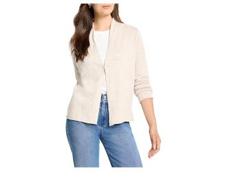 Nic+Zoe Hooked Up Cardigan Womens Sweater Sugar Cookie : XL (US 16-18), Cotton/Nylon
