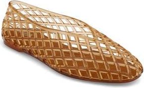 Mia Bali Jelly Flat in Tan at Nordstrom Rack, Size 10
