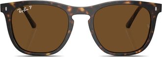 Ray-Ban RB2210 square-frame sunglasses - unisex - Cellulose Propionate - 53 - Brown