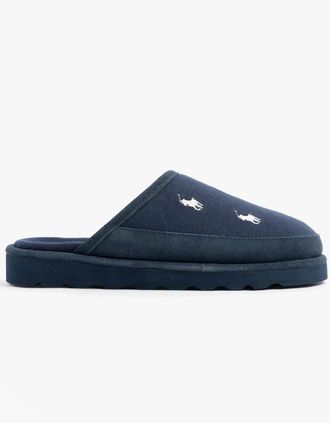 Polo Ralph Lauren Mens Polo Ralph Lauren RD SCFF II Mens Slippers Navy/Paper White - Blue - Size: 10
