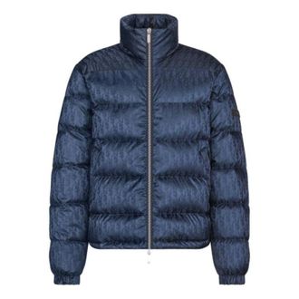 Dior Oblique Down Jacket Navy Blue Technical Jacquard 943C449A4462-C595