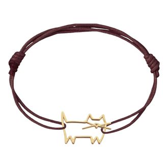 Aliita Aliita - Gato Koordarmband - Dames - Accessoires - Rood - Maat: ONE Size Katoen