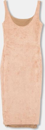Windsor Brown Faux Suede Sleeveless Bodycon Dress