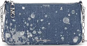 Michael Michael Kors Borsa a spalla effetto denim - Blu