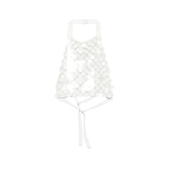 P.A.R.O.S.H. Sleeveless Tops, female, White, Size: M Blusa