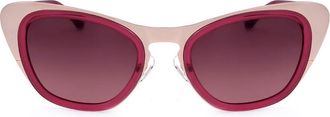 Linda Farrow ERDEM EDM17 C4 Womens Sunglasses Gold Size 53