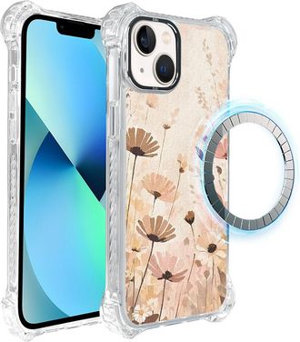 OEM Funda Ibizu Dropguard Ultra Para Iphone 13 Con Magsafe, Estilo Bohemio, Color Pradera Floral