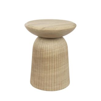 Dutchbone Taburete de hormig&oacute;n efecto piedra
