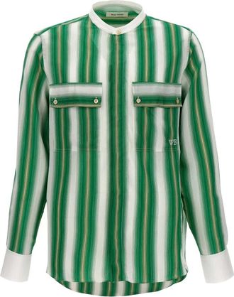 Wales Bonner Cadence Shirt - Heren - Casual Overhemden - Veelkleurig - S - Overhemden
