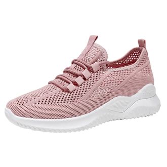 Generic Womens Arch Support Trainers, Womens Mesh Trainers, Classic Comfortable Sneakers Versatile Breathable Sneakers Casual and Lace-Up Running Shoes Low-To
