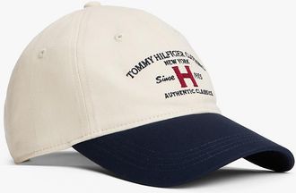Tommy Hilfiger Mens Classic Logo Baseball Cap - White
