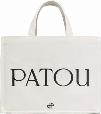Patou Tote Bags, female, White, Size: ONE SIZE Medium Tote