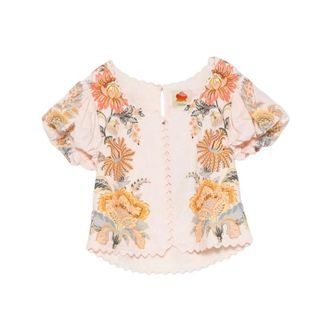 Farm Rio Farm Rio, Dames, Blouses & Shirts, Roze, Maat: S Katoen