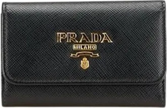 Prada Pre-owned Wallets, female, Black, Size: ONE SIZE Pre-owned Leather Key-holder
