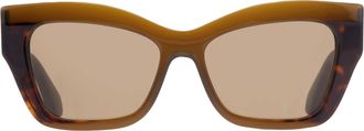 Ferragamo Brown Butterfly Ladies Sunglasses SF2065S 338 54