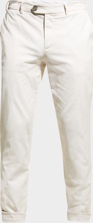 Brunello Cucinelli Men & apos;s American Pima Italian-Fit Chino Trousers