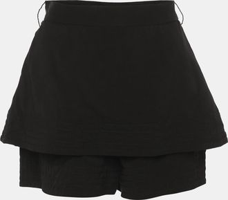 Maje Black Viscose Mini Skirt